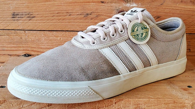 Adidas Adiease Low Suede Trainers UK11/US11.5/EU46 EE7292 Linen/Chalk/White