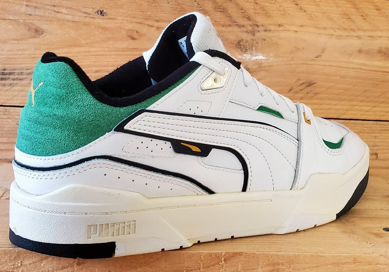 Puma Slipstream Bball Low Leather Trainers UK8/US9/EU42 393266-01 White/Green