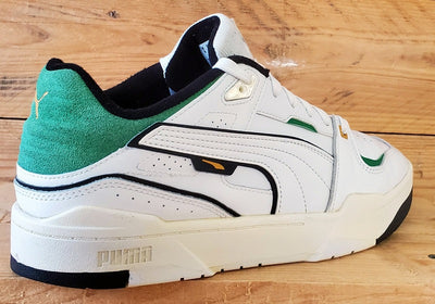 Puma Slipstream Bball Low Leather Trainers UK8/US9/EU42 393266-01 White/Green