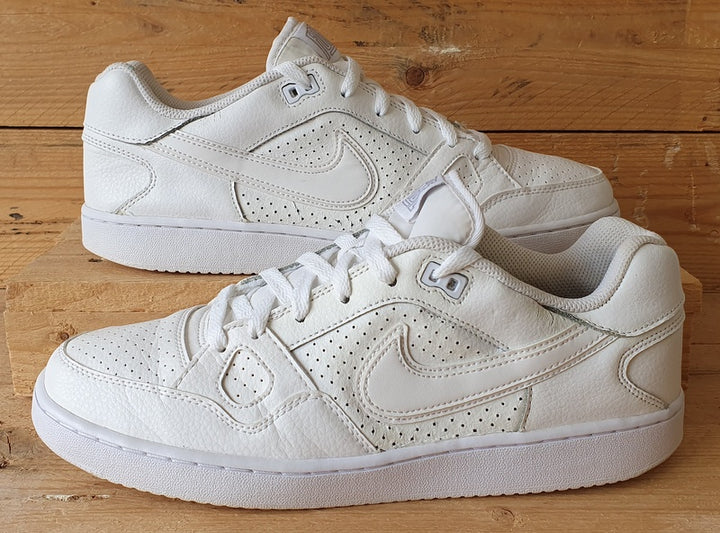 Nike Son Of Force Low Leather Trainers UK9 US10 EU44 616775 101 Triple White VintageTrainers