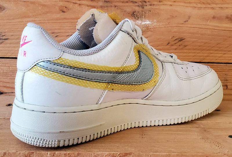 Nike Air Force 1 LX Leather Trainers UK5.5/US8/EU39 CZ8104-100 White/Uni Gold