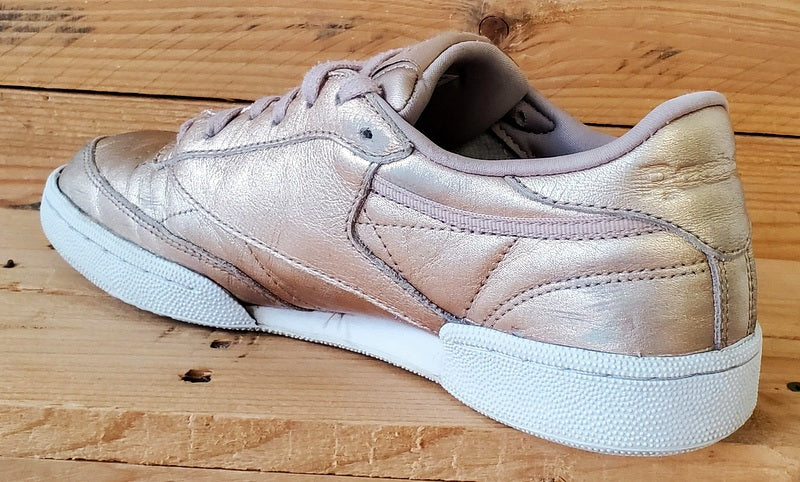 Reebok Club C 85 Low Leather Trainers UK6/US8.5/EU39 BS7899 Melted Metal