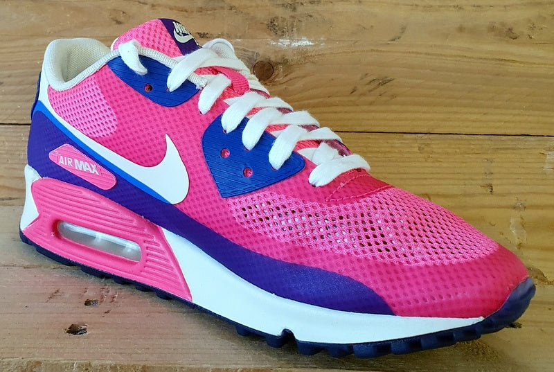 Nike Air Max 90 Hyperfuse Textile Trainers UK6/US8.5/EU40 454460-600 Pink Flash