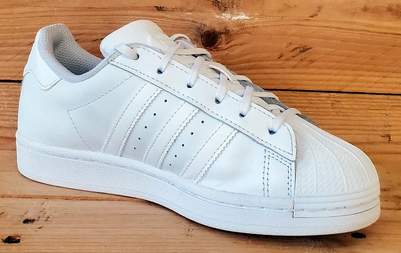 Adidas Superstar Low Leather Trainers UK4/US4.5/EU36.5 EF5399 Triple White