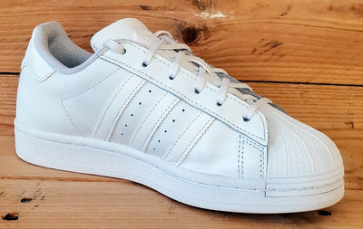 Adidas Superstar Low Leather Trainers UK4/US4.5/EU36.5 EF5399 Triple White