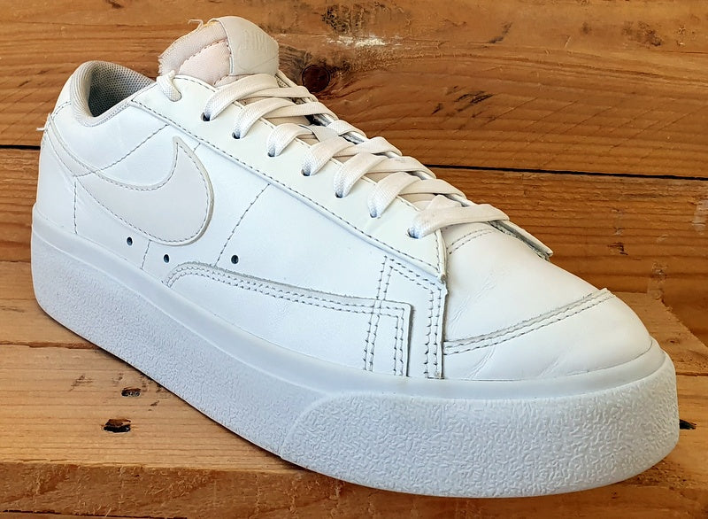 Nike Blazer Low Platform Leather Trainers UK5.5/US8/EU39 DJ0292-100 White