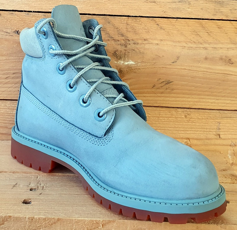 Timberland Premium High Suede Boots UK4 US4.5 EU37 A1KQ4 Stone Blue