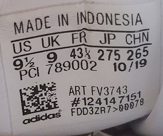 Adidas Continental 80 World Famous Leather Trainers UK9/US9.5/EU43 FV3743 White