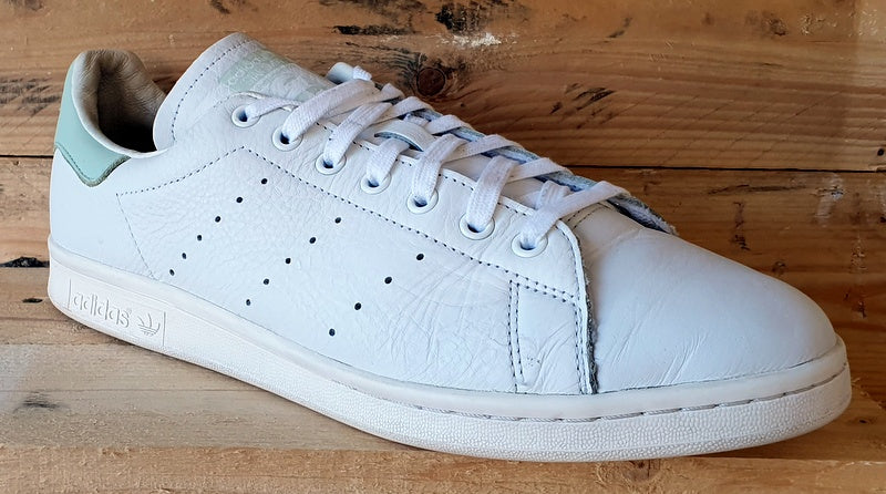 Adidas Stan Smith Low Leather Trainers UK11 US11.5 EU46 EF9289 White Linen Green VintageTrainers