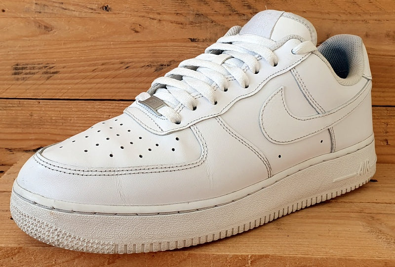 Nike Air Force 1 Low Leather Trainers UK9.5/US10.5/E44.5 CW2288-111 Triple White