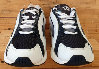 John Smith Running Low Textile Trainers UK10/US11/EU45 HK-SS03 White/Black/Blue