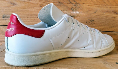 Adidas Stan Smith Low Leather Trainers UK10/US10.5/EU44.5 FV4146 White/Red