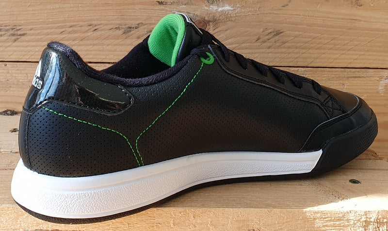 Adidas Oracle Logo IV Leather Trainers UK8/US8.5/EU42 U43827 Black/White/Green