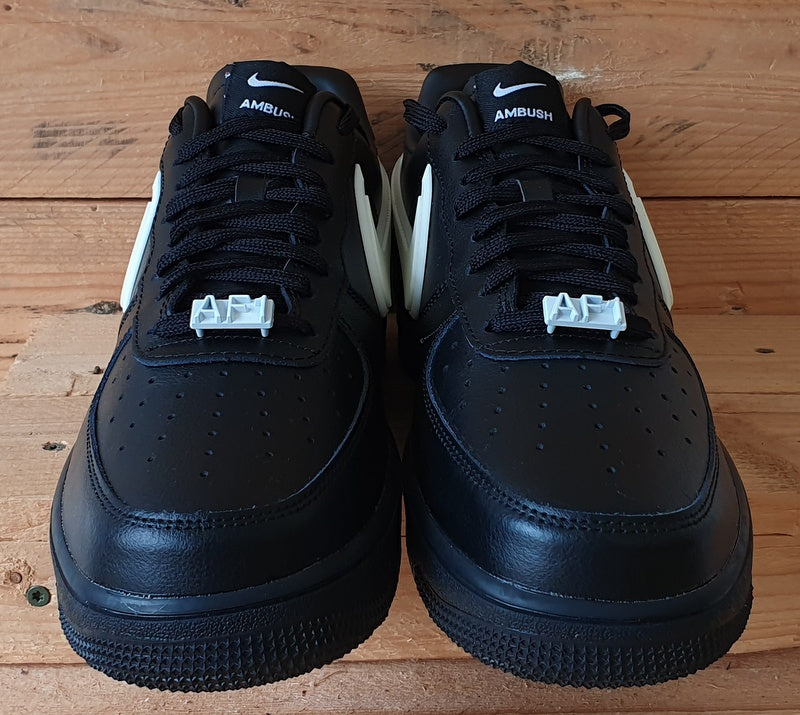 Nike Air Force 1 x Ambush Low Leather Trainers UK9/US10/EU44 DV3464-001 Black