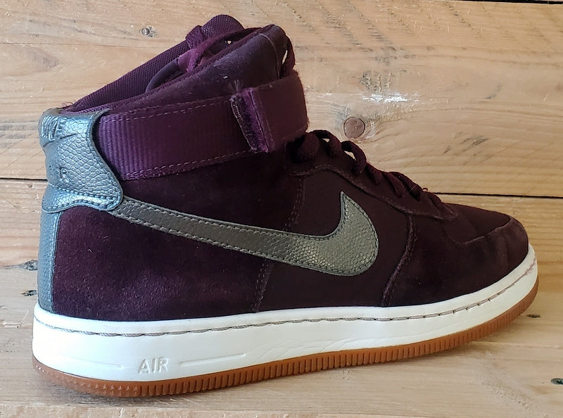 Nike Air Force 1 Ultra Force Suede Trainers UK6/US8.5/EU40 654851-600 Burgundy