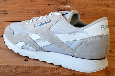 Reebok Classic Nylon Low Trainers UK10/US11/EU44.5 GY7235 Light Grey/Cream