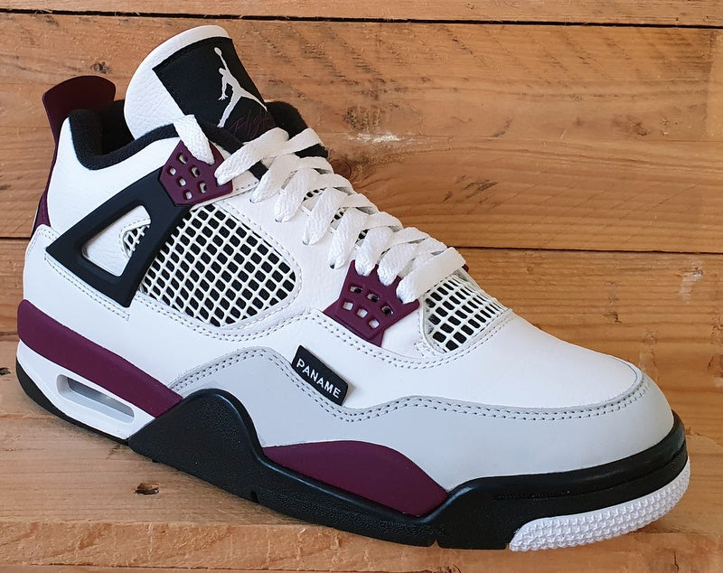 Nike Air Jordan 4 Retro PSG Trainers UK8/US9/EU42.5 CZ5624-100 Bordeaux