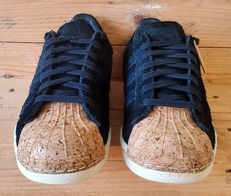 Adidas Superstar 80s Cork Low Suede Trainers UK6/US7.5/EU39 BY2963 Black