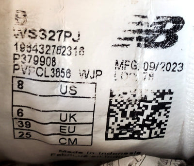 New Balance 327 Low Textile Trainers UK6/US8/EU39 WS327PJ Beige/Leopard