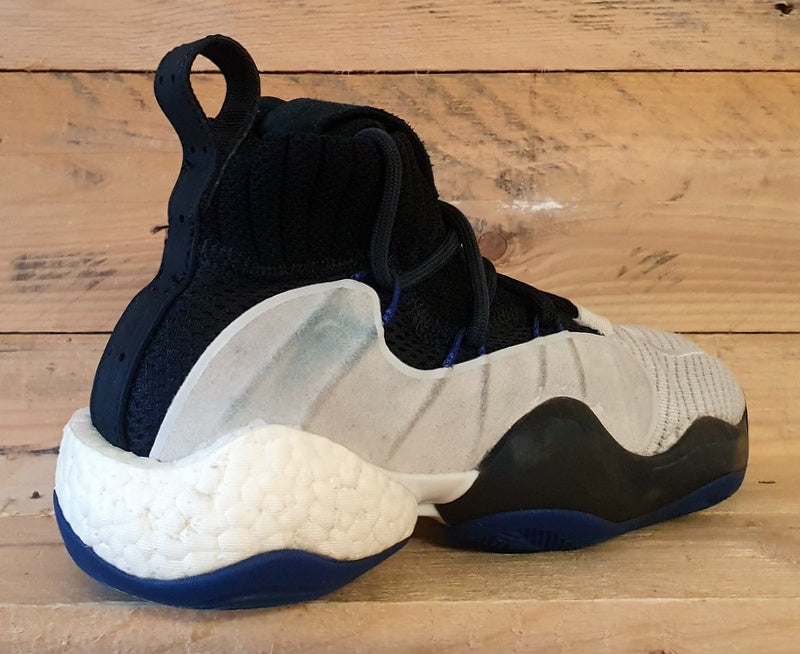 Adidas Crazy BYW Mid Knit/Suede Trainers UK7/US7.5/E40.5 B42244 Black/Blue/White