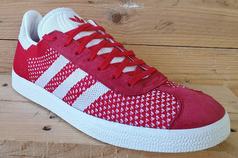 Adidas Originals Gazelle Low Primeknit Trainers UK8.5/US9/E42.5 BB5247 Scarlet