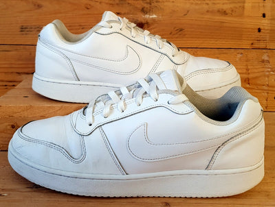 Nike Ebernon Low Leather Trainers UK8.5/US9.5/EU43 AQ1775-100 Triple White