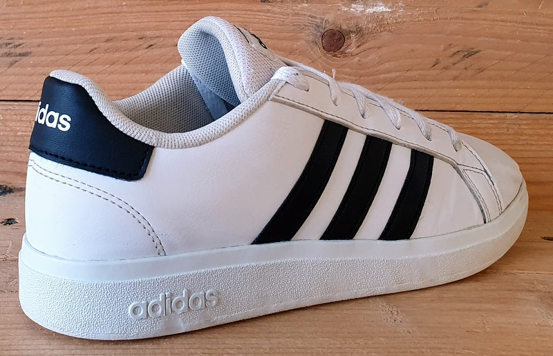 Adidas Grand Court Low Leather Trainers UK4.5/US5/EU37.5 GW6511 White/Black