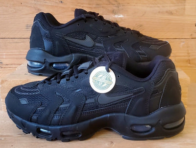 Nike Air Max 96 II Low Suede Trainers UK8.5/US9.5/EU43 DJ0328-001 Triple Black