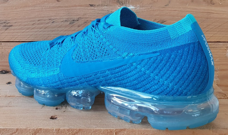 Nike Air VaporMax Flyknit Low Trainers UK10/US11/EU45 849558-402 Blue Orbit