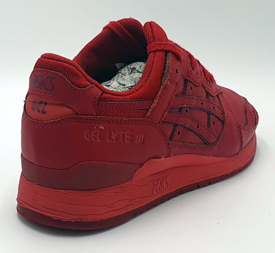 Asics Gel Lyte III Low Leather Trainers H63QK Valantines Red UK5/US6/EU38