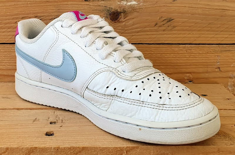 Nike Court Vision Low Leather Trainers CD5434-104 White/Pink UK3.5/US6/US36.5