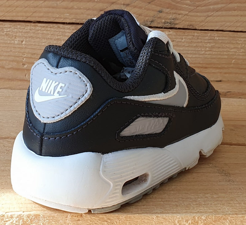Nike Air Max 90 Kids Leather Trainers UK6.5/US7C/EU23.5 833416-021 Black/White