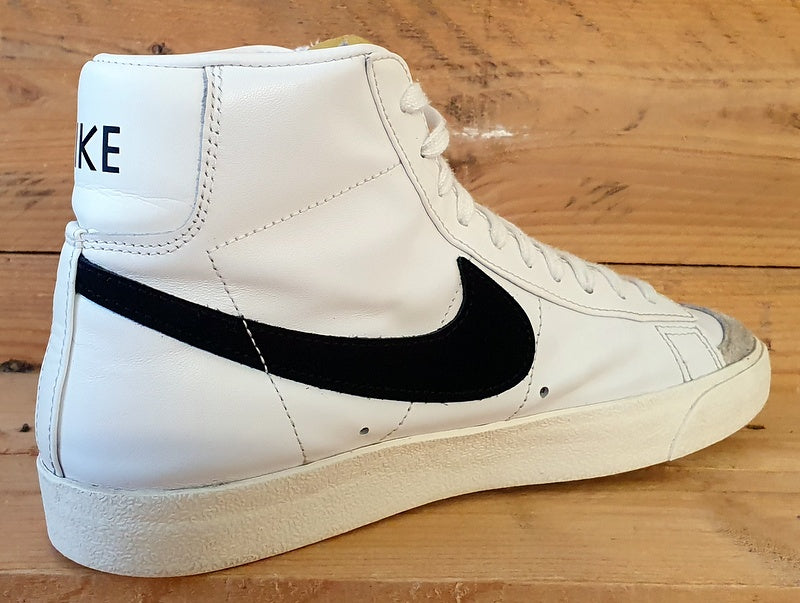 Nike Blazer Mid 77 Leather Trainers UK7/US9.5/EU41 CZ1055-100 White/Black