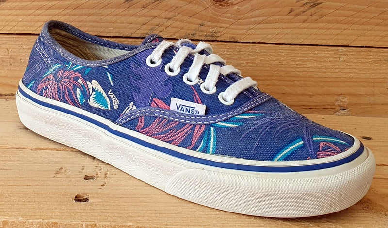 Vans Off The Wall Low Canvas Trainers UK3.5/US6/EU36 TB9O Blue/Floral