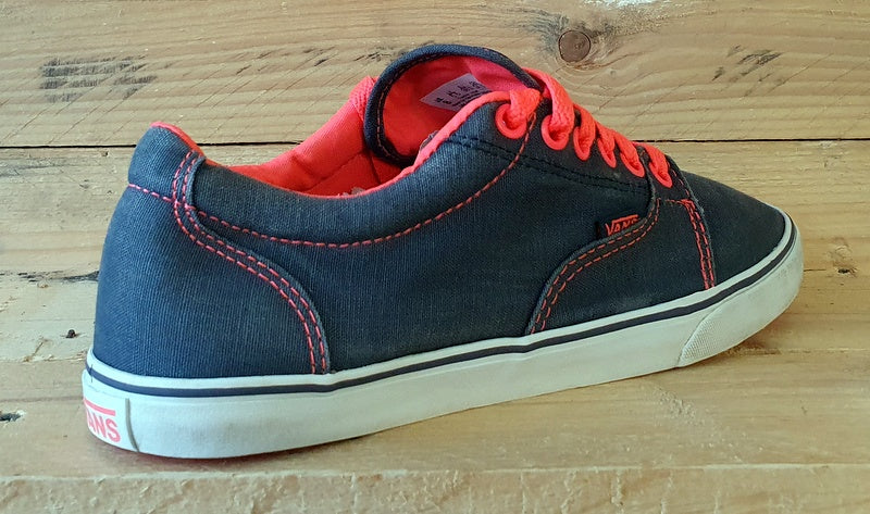 Vans Off The Wall Low Canvas Trainers UK5.5 US8 EU38.5 TB6Q Grey Pink White VintageTrainers