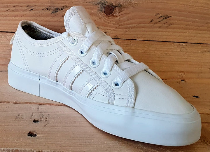 Adidas Classic Nizza Low Leather Trainers UK3 US3.5 EU35.5 B25292 White VintageTrainers