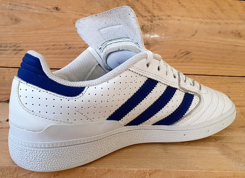 Adidas Busenitz Low Leather Trainers UK8/US8.5/E42 BY3971 White Collegiate Royal