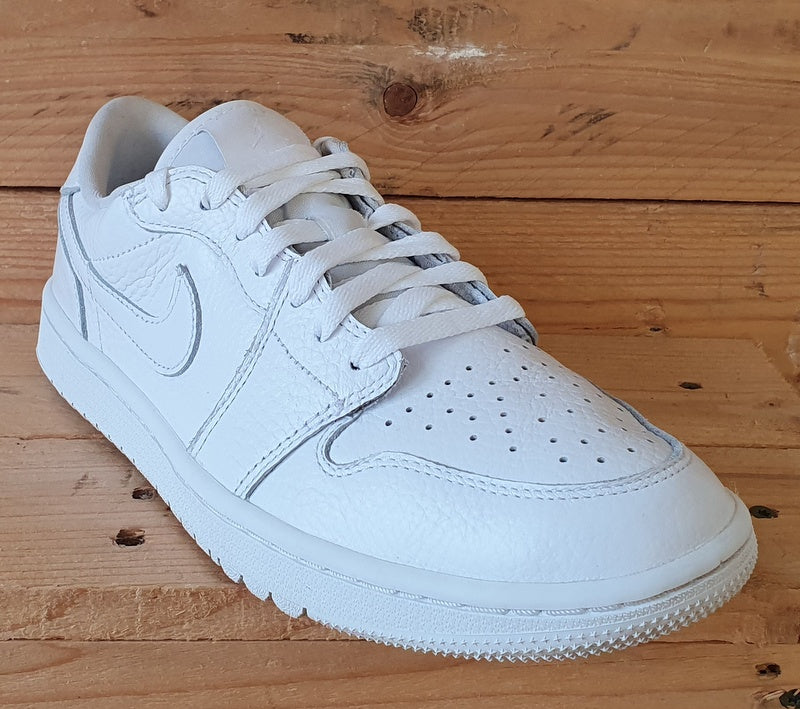 Nike Air Jordan 1 Golf Low Leather Trainers UK6.5/US7.5/EU40.5 DD9315-101 White