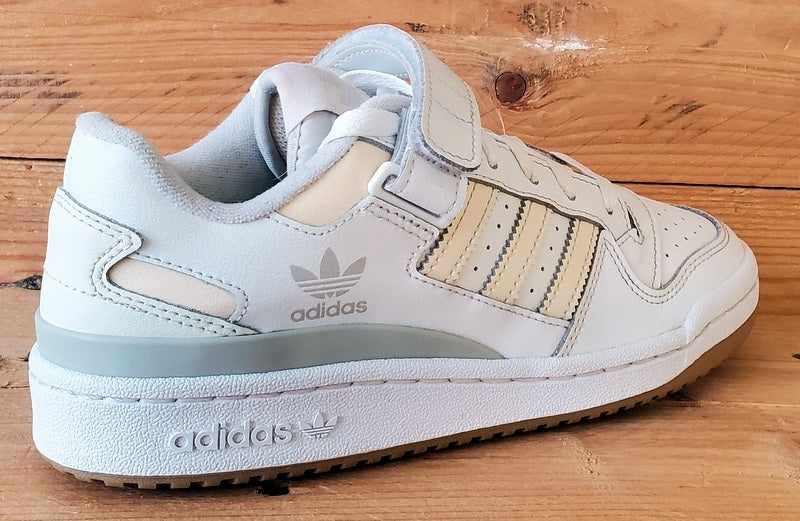 Adidas Forum Low Leather Trainers UK5/US6.5/EU38 GX4523 White/Ecru Tint/Gum