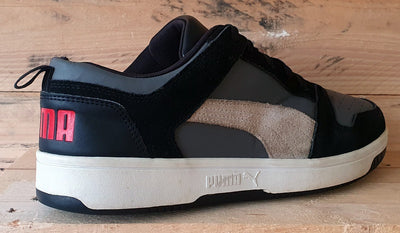 Puma Rebound LayUp Low Leather/Suede Trainers UK9/US10/EU43 370539-03 Grey/Black