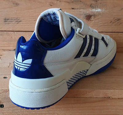 Adidas Originals Forum Low Leather Trainers UK9/US9.5/EU43 147085 White/Blue