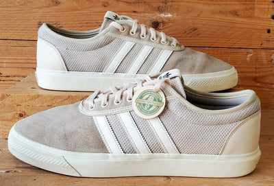Adidas Adiease Low Suede Trainers UK11/US11.5/EU46 EE7292 Linen/Chalk/White