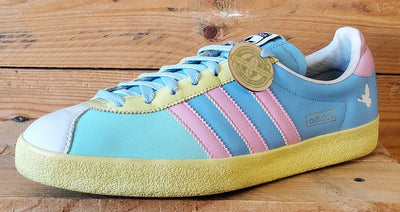 Adidas Gazelle Easter Low Leather Trainers UK10/US10.5/EU44.5 015572 Blue/Pink