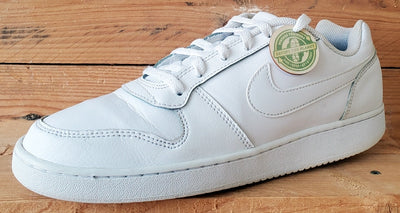 Nike Ebernon Low Leather Trainers UK8.5/US9.5/EU43 AQ1775-100 Triple White
