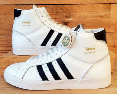 Adidas Basket Profi Mid Leather Trainers UK10/US10.5/EU44.5 FW3108 White/Black
