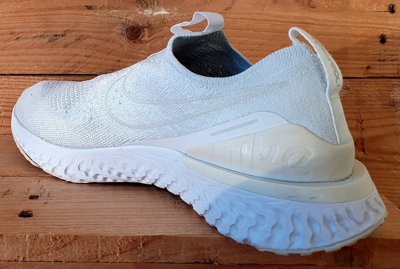 Nike Epic Phantom React Flyknit Trainers UK7/US9.5/EU41 BV0415-100 White