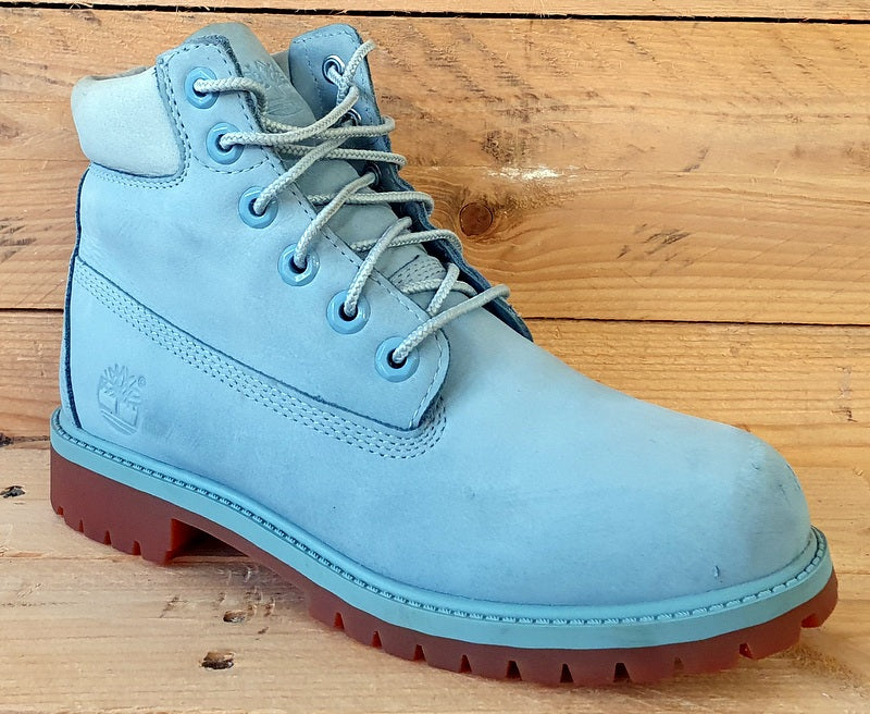 Timberland Premium High Suede Boots UK4/US4.5/EU37 A1KQ4 Stone Blue