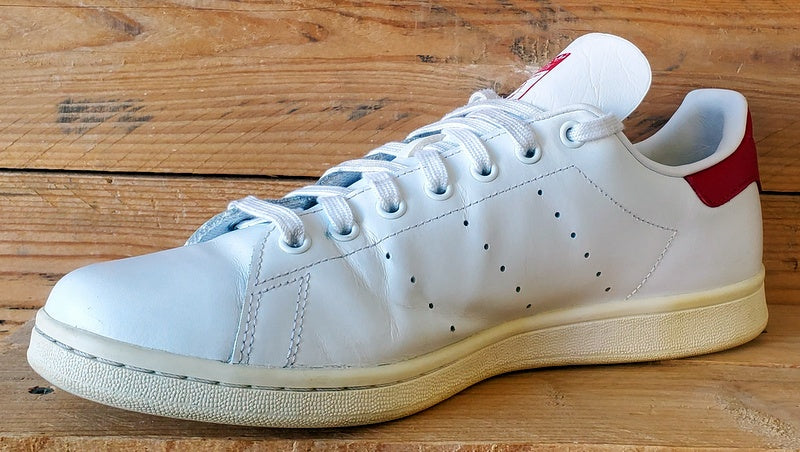 Adidas Stan Smith Low Leather Trainers UK10/US10.5/EU44.5 FV4146 White/Red
