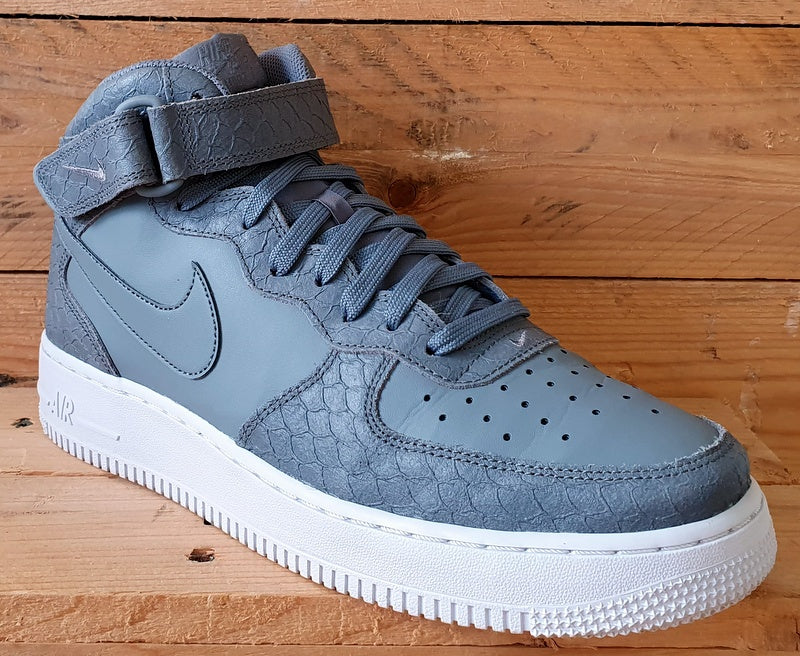 Nike Air Force 1 LV8 Leather Trainers UK9/US10/EU44 804609-004 Cool Grey Snake