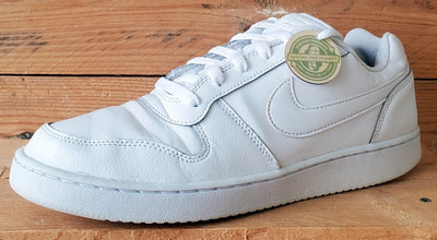 Nike Ebernon Low Leather Trainers UK8.5/US9.5/EU43 AQ1775-100 Triple White
